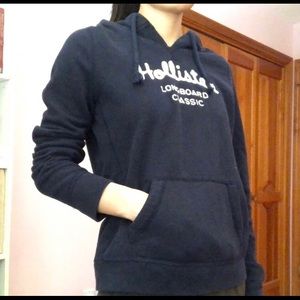 Navy Hollister Hoodie